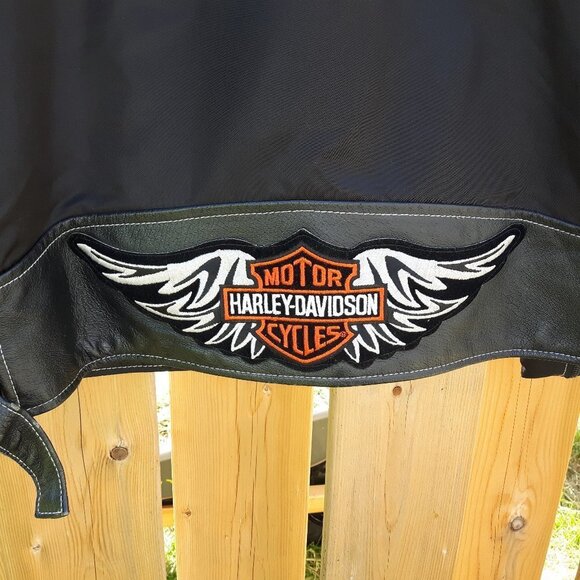 Vintage Harley Davidson Jacket Leather Accents S - Picture 2 of 8
